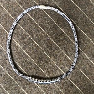 John Hardy Sterling Silver Dot Station Necklace